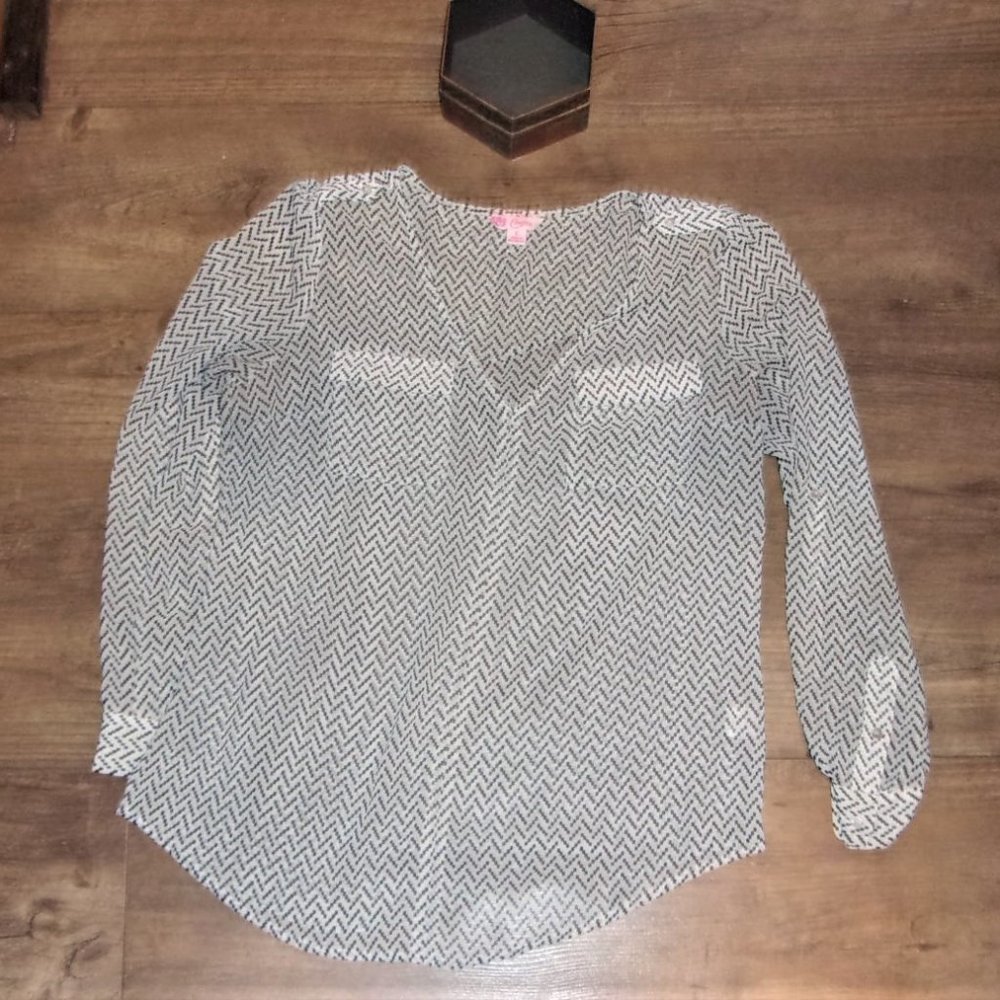 candies large womens shirt sheer white coverup